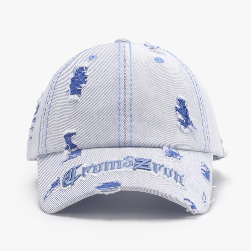 wash denim caps